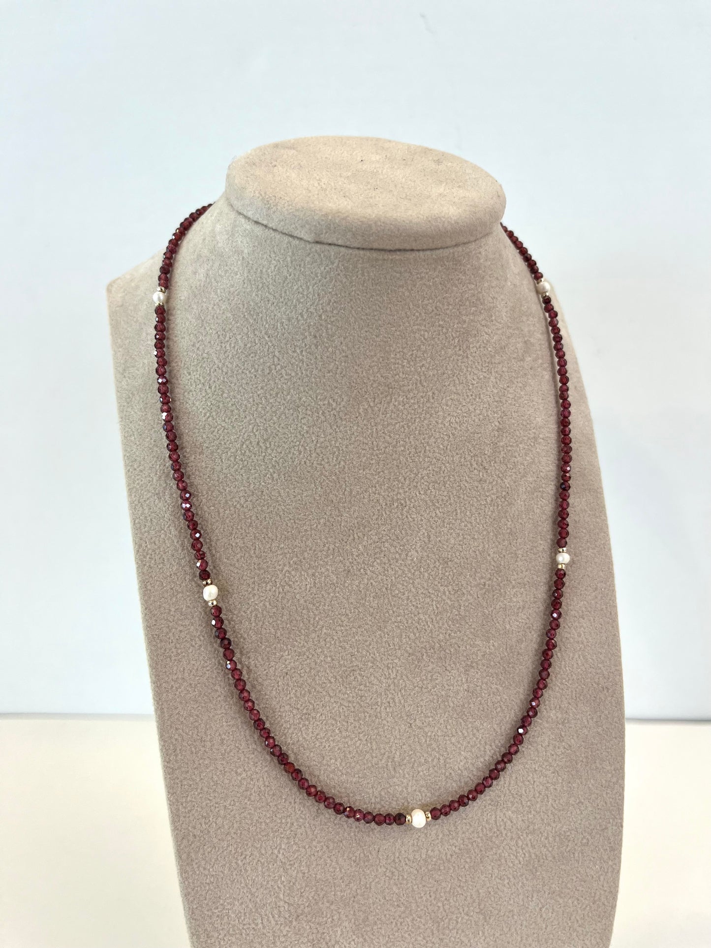 Collana pietre dure e perle naturali BORDEAUX