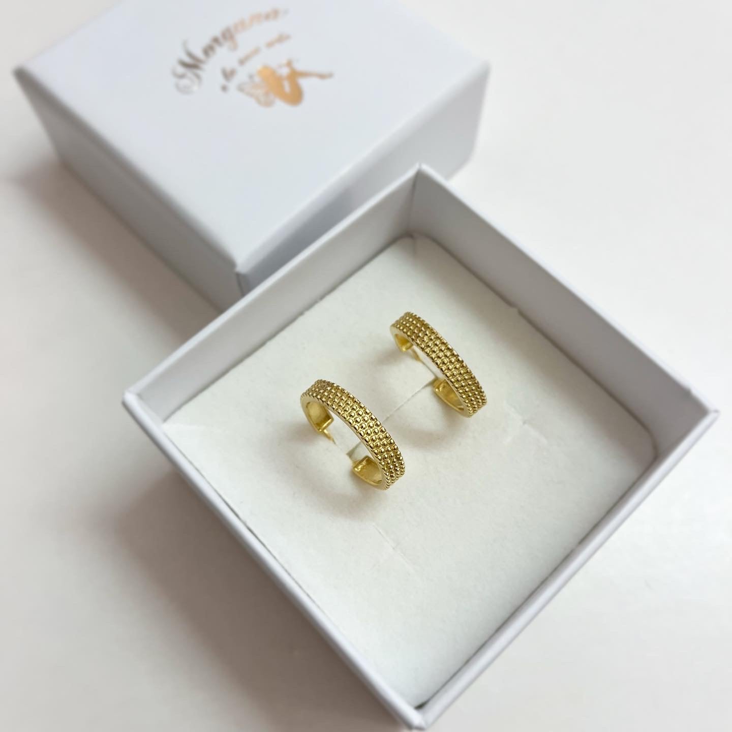 Orecchini Cerchi in argento 925 placato oro giallo 18kt