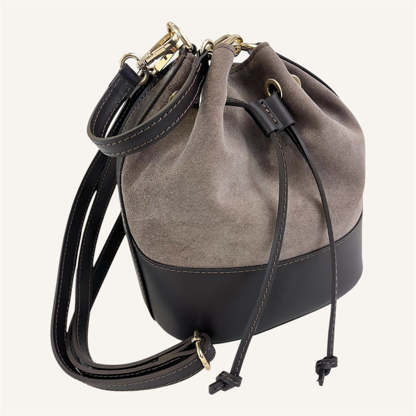 Secchiello bicolore beige